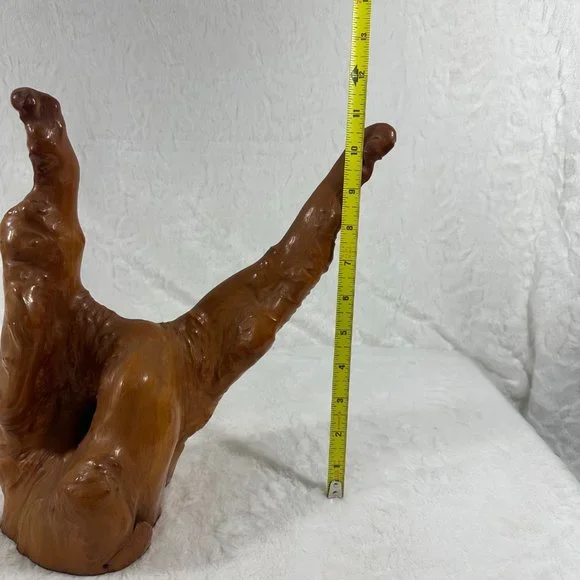 Vintage Cypress Knee Tree Stump Tree Root Sculpture BoHo MCM natures art - Picture 6 of 7